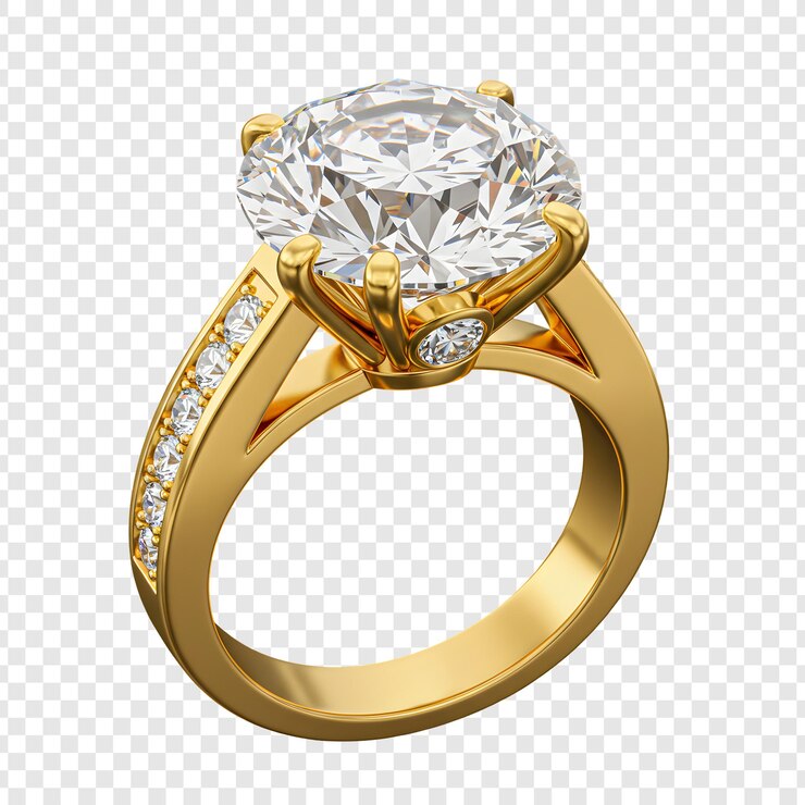 PSD elegant diamond engagement ring in gold