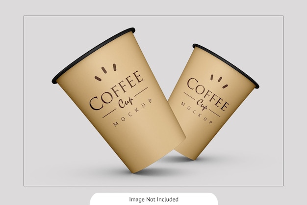 PSD elegant drink paper cup mockup