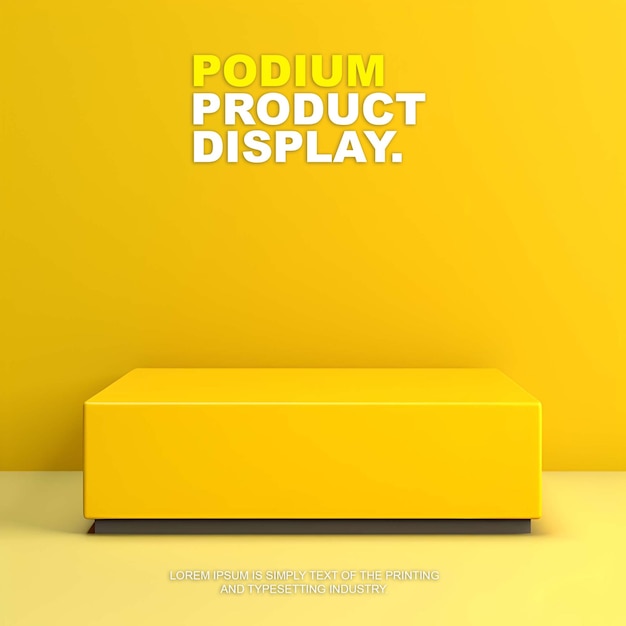 elegant en luxueus podiummodel voor productweergave voor showproductpresentatie