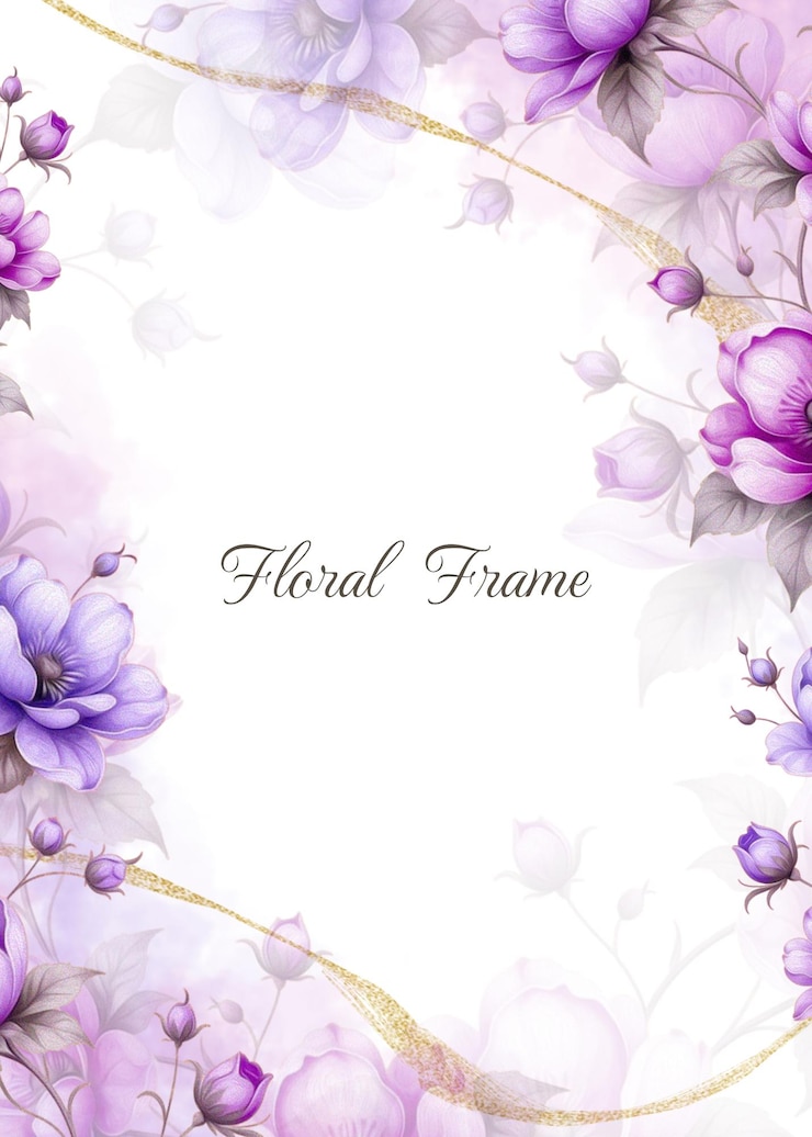PSD elegant floral background with space for text