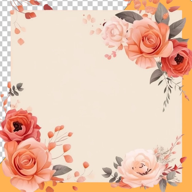 PSD elegant floral designs png