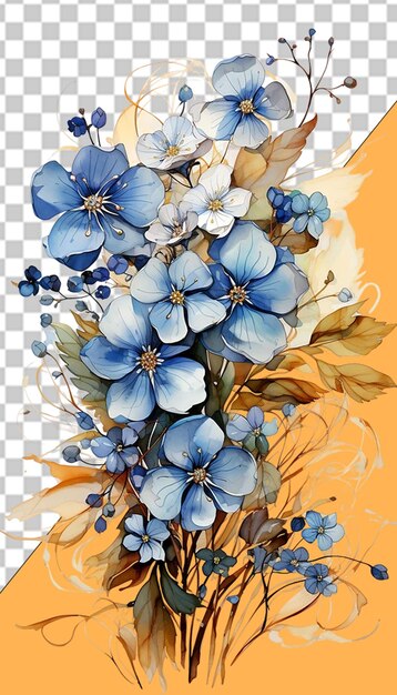 PSD elegant floral designs png