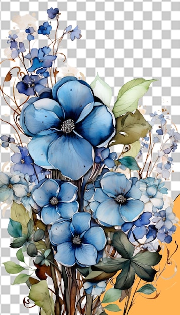 Elegant floral designs png