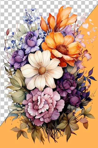 Elegant floral designs png