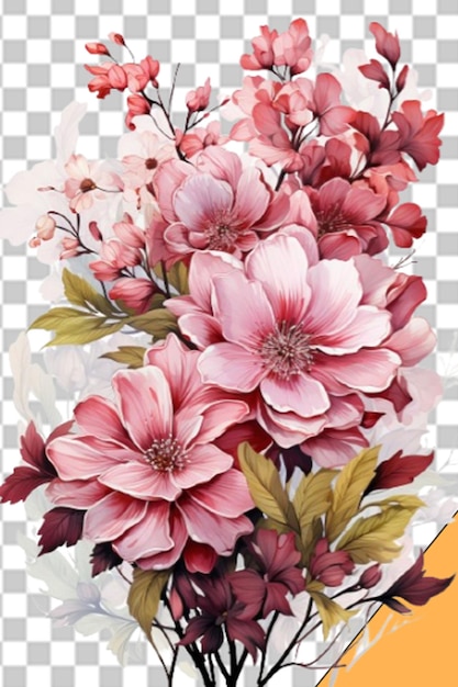 PSD elegant floral designs png