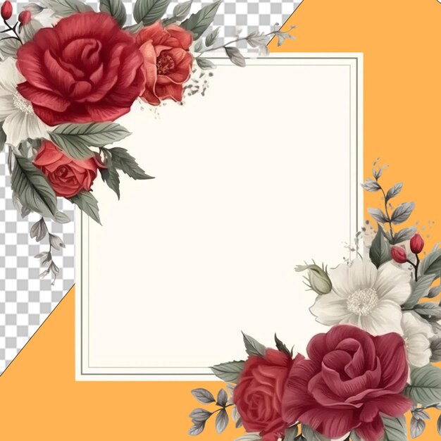 PSD elegant floral designs png