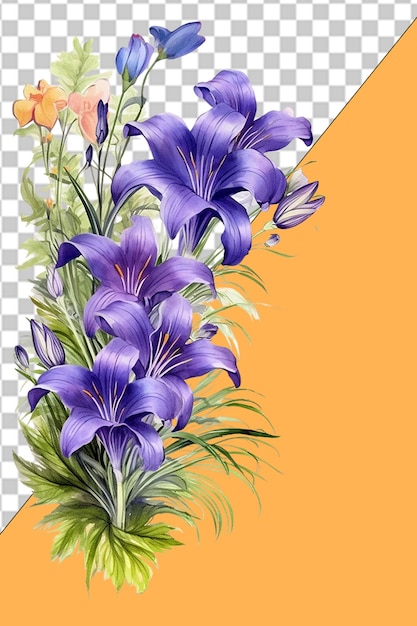 Elegant floral designs png