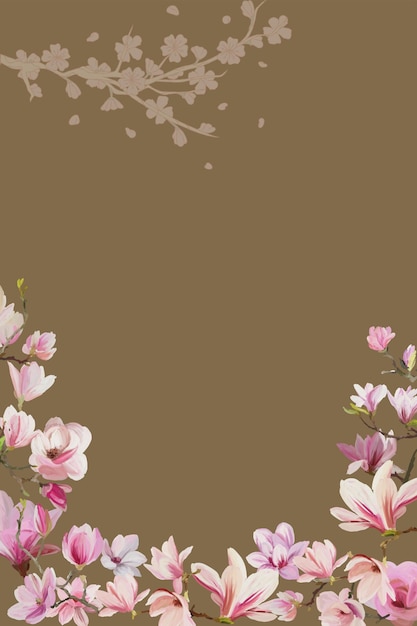 elegant floral frame for invitations and greetings
