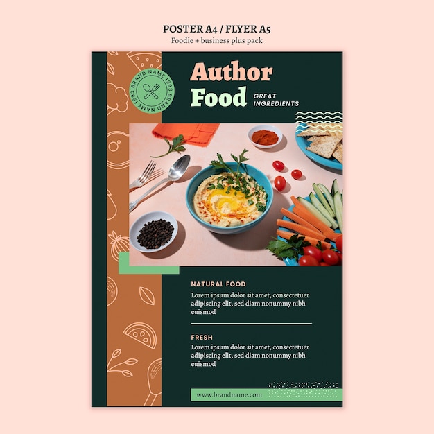 Elegant food template design