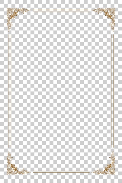 elegant gold frame design