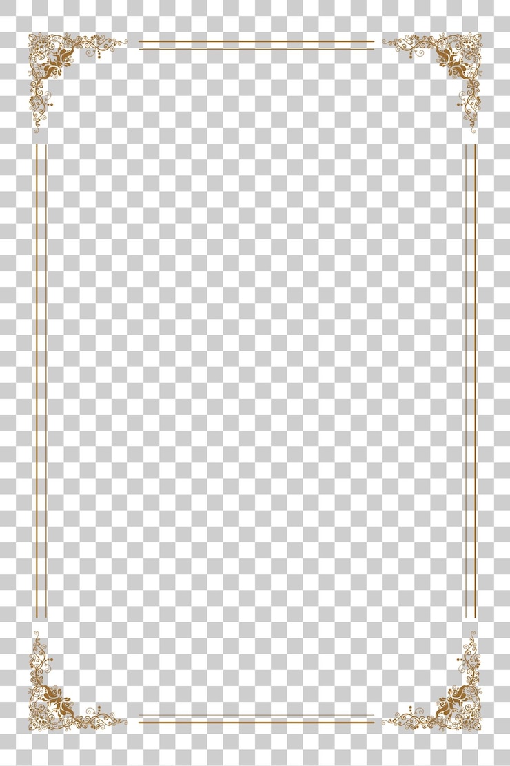 PSD elegant gold frame design