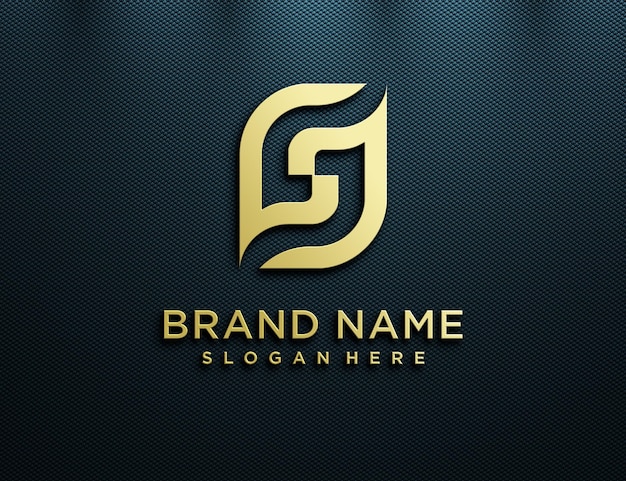 Elegant goud S-letter logo