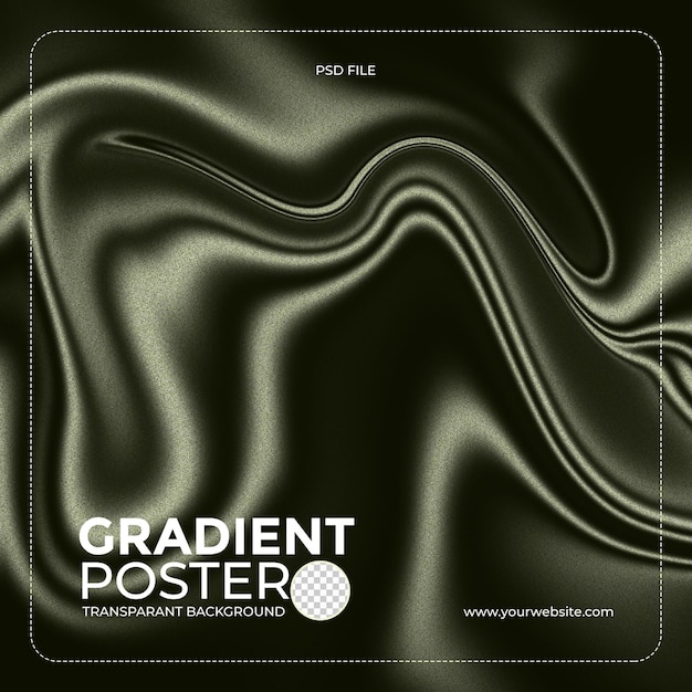 Elegant Gradient Poster with Silk Texture