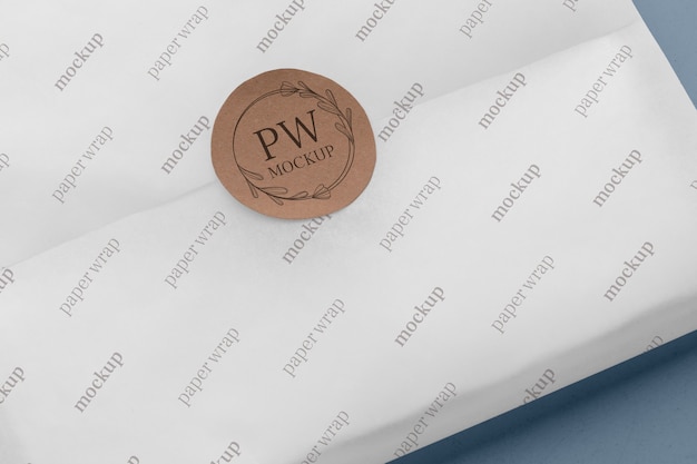 Elegant inpakpapier mockup