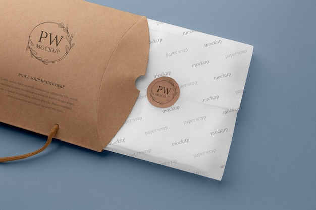 Elegant inpakpapier mockup