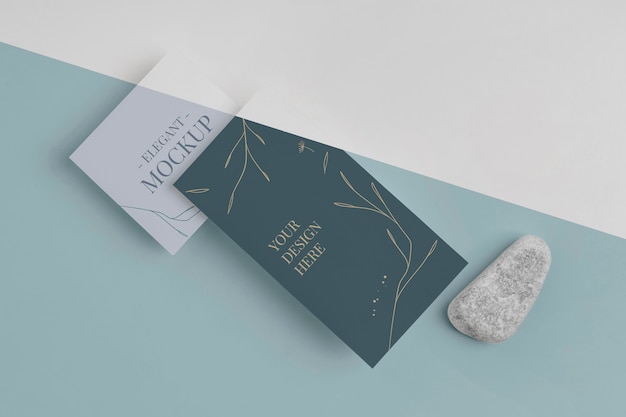 Elegant invitation mock-up composition