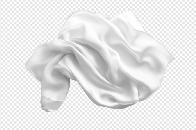 Elegant katoenen zakdoek met geïsoleerd op doorzichtige achtergrond