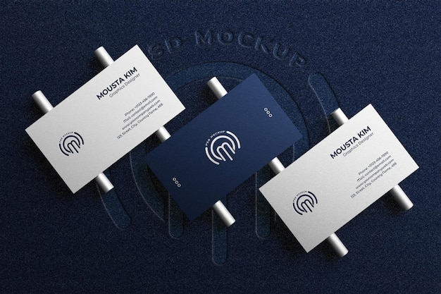 Elegant luxury business card mockup