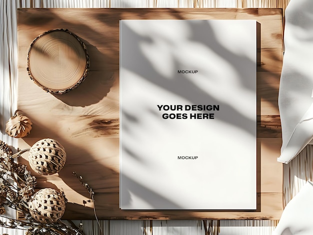 PSD elegant magazine book mockup editable psd