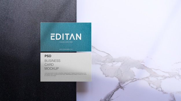 Elegant and minimal business card mockup