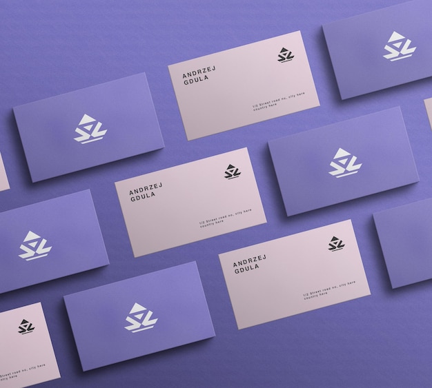 PSD elegant minimal business card mockup