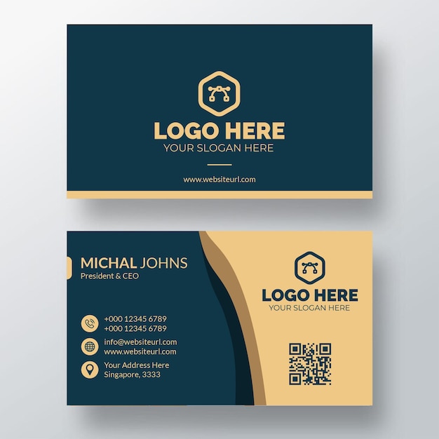 elegant minimal business card template