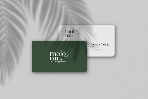 Elegant and minimalist business card mockup