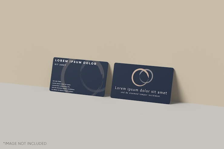 PSD elegant minimalist business card mockup
