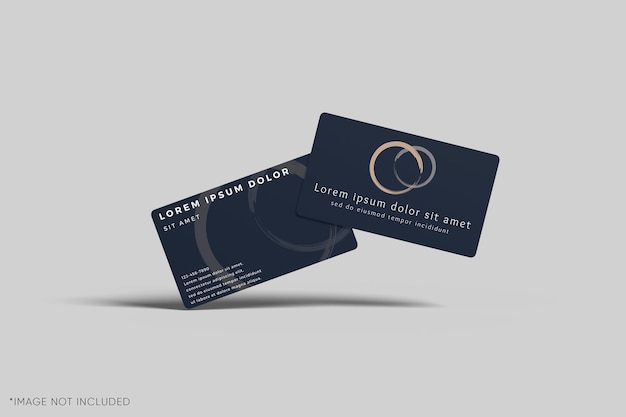 Elegant minimalist business card mockup