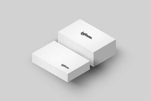 Elegant minimalistisch modern visitekaartje PSD ontwerp mockup sjabloon