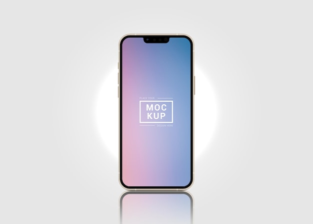 elegant mobile phone screen mockup template