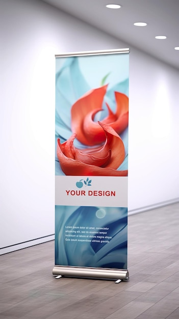 PSD elegant mock up banner design template