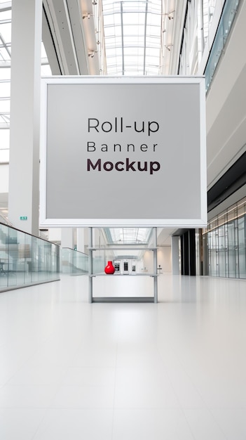 Elegant mock up banner design template