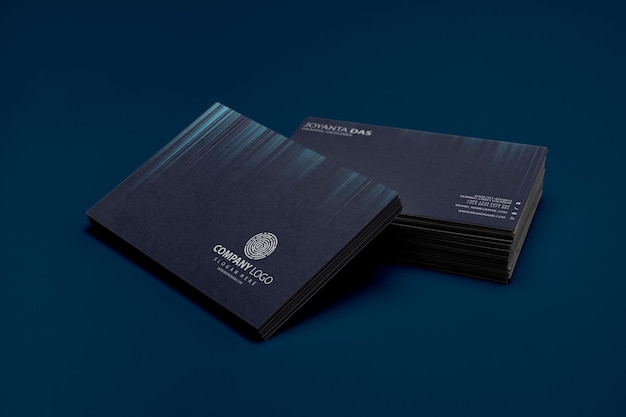 Elegant and modern business card 3d mockup