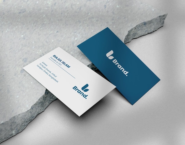 PSD elegant and modern business card mockup