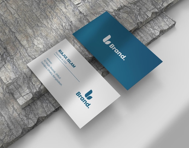 PSD elegant and modern business card mockup