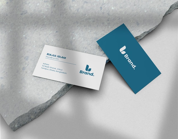 Elegant and modern business card mockup