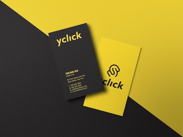 Elegant and modern business card mockup