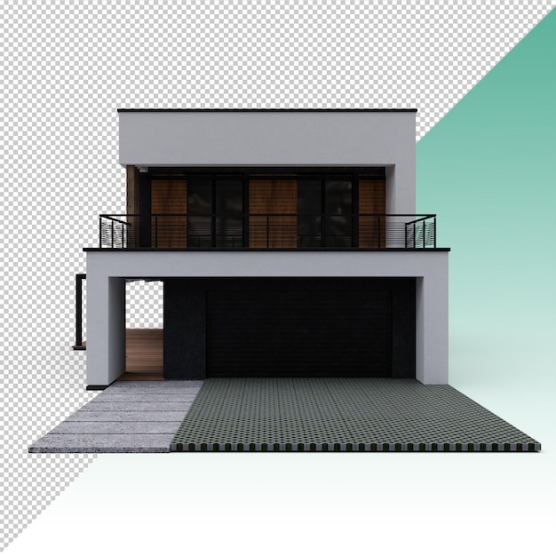 PSD elegant modern house