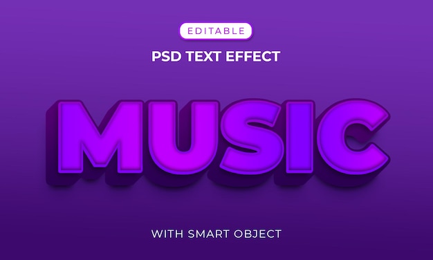 Elegant music editable text effet template
