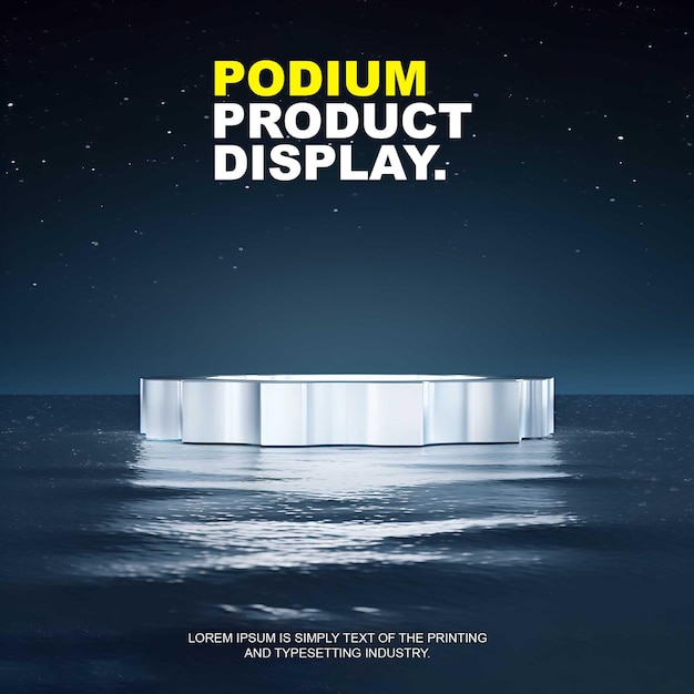 elegant and natural podium product display stage display mockup for show product presentation