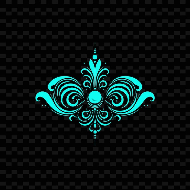 PSD elegant orchid monogram logo with decorati creative vector design of nature collection