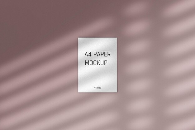 PSD elegante mockup di carta organica a4