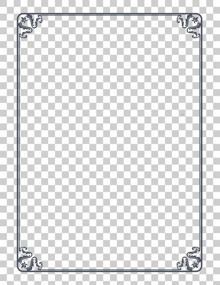 PSD elegant ornate frame border