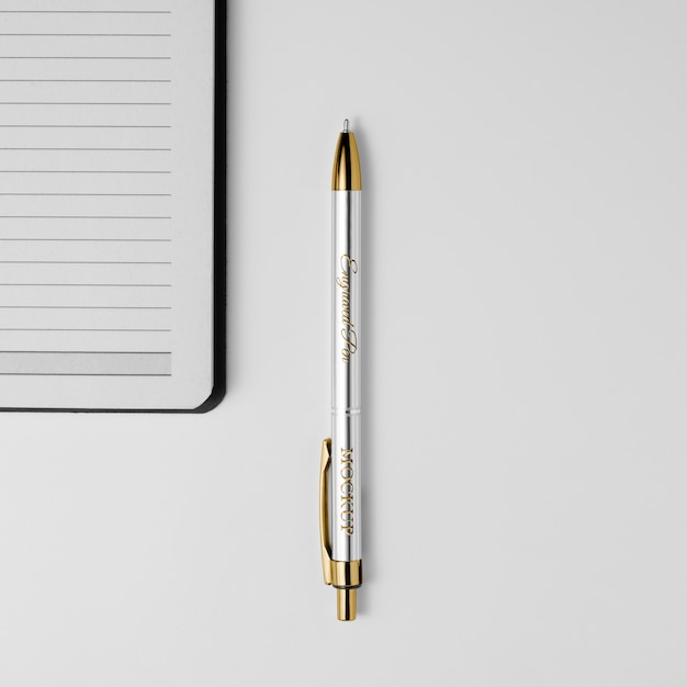 PSD elegant pen mockup design