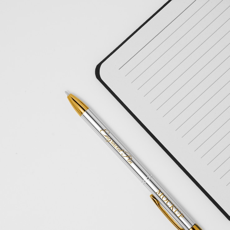 PSD elegant pen mockup design