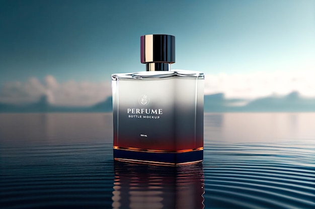 PSD mockup di profumo elegante