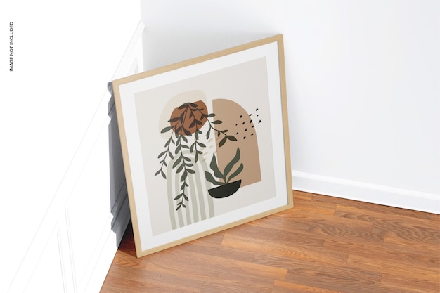 elegant photo frame mockup, perspective
