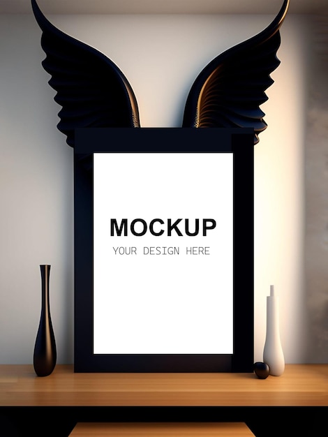 PSD mockup elegante cornice per foto