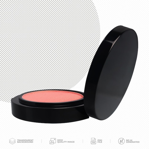 Elegant Pink Blush Compact op doorzichtige achtergrond PSD